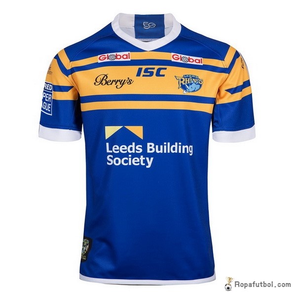 Camiseta Rugby Leeds Rhinos Replica Primera Ropa 2018 Azul